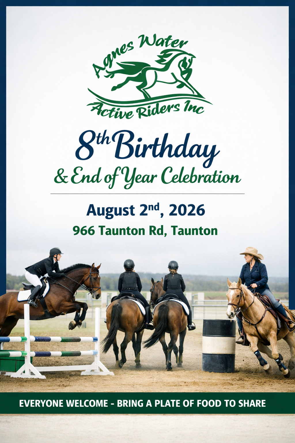 Event flyer for 8th Birthday and EOY awards