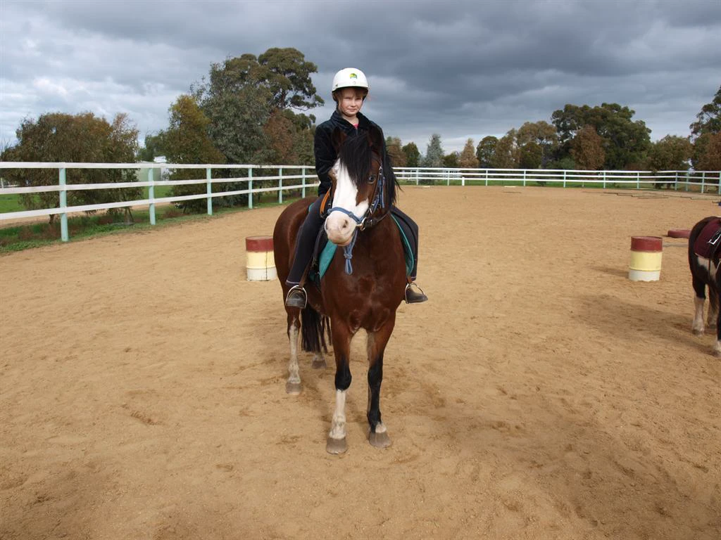 Junior Club HorseHand riders on their own horses