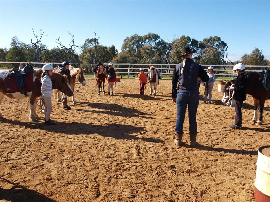 Junior Club HorseHand riders on their own horses