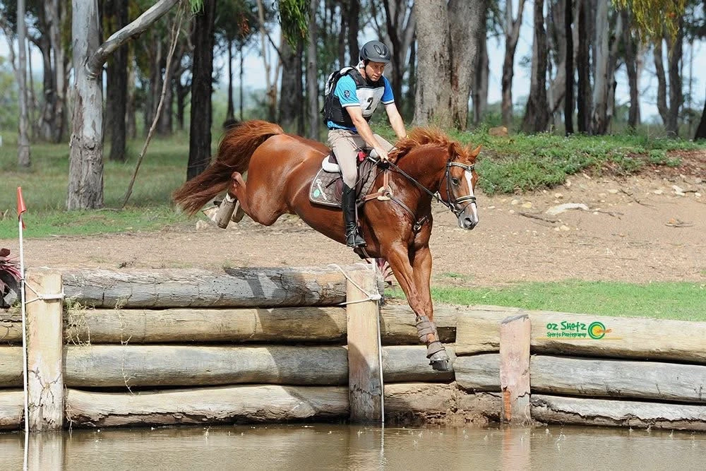 Jumping into water