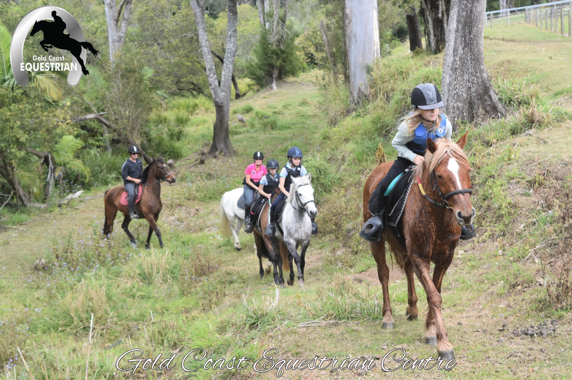 A group of riders on the hill