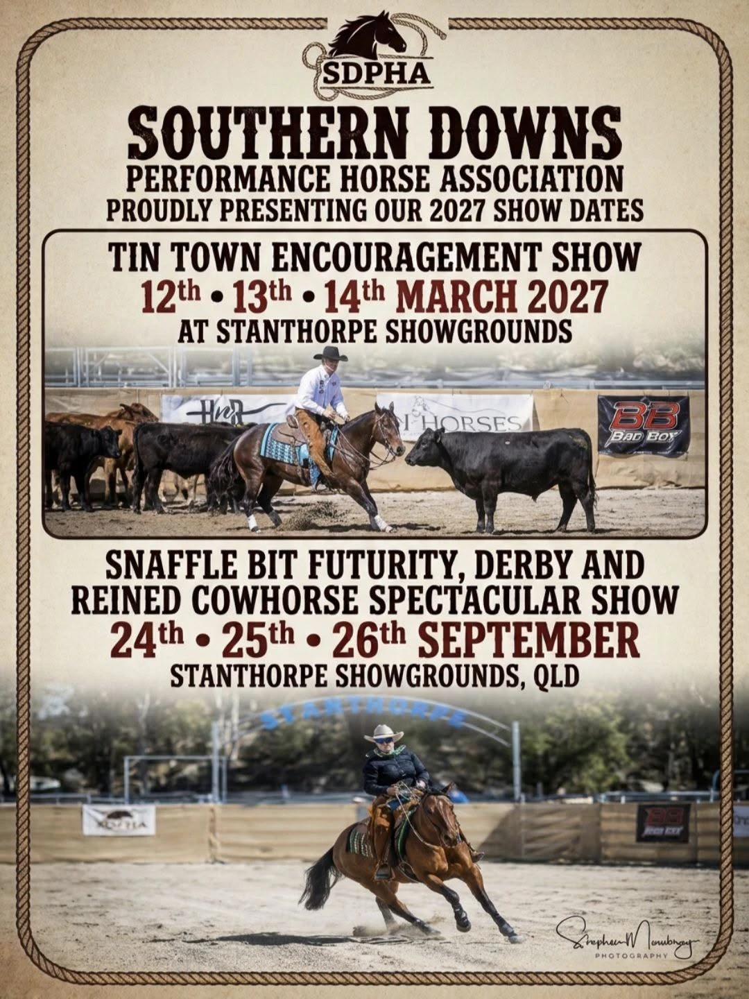 Our 2027 show dates
