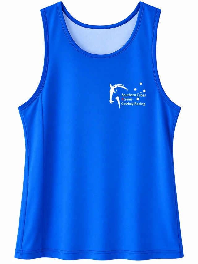 Blue Mens singlet