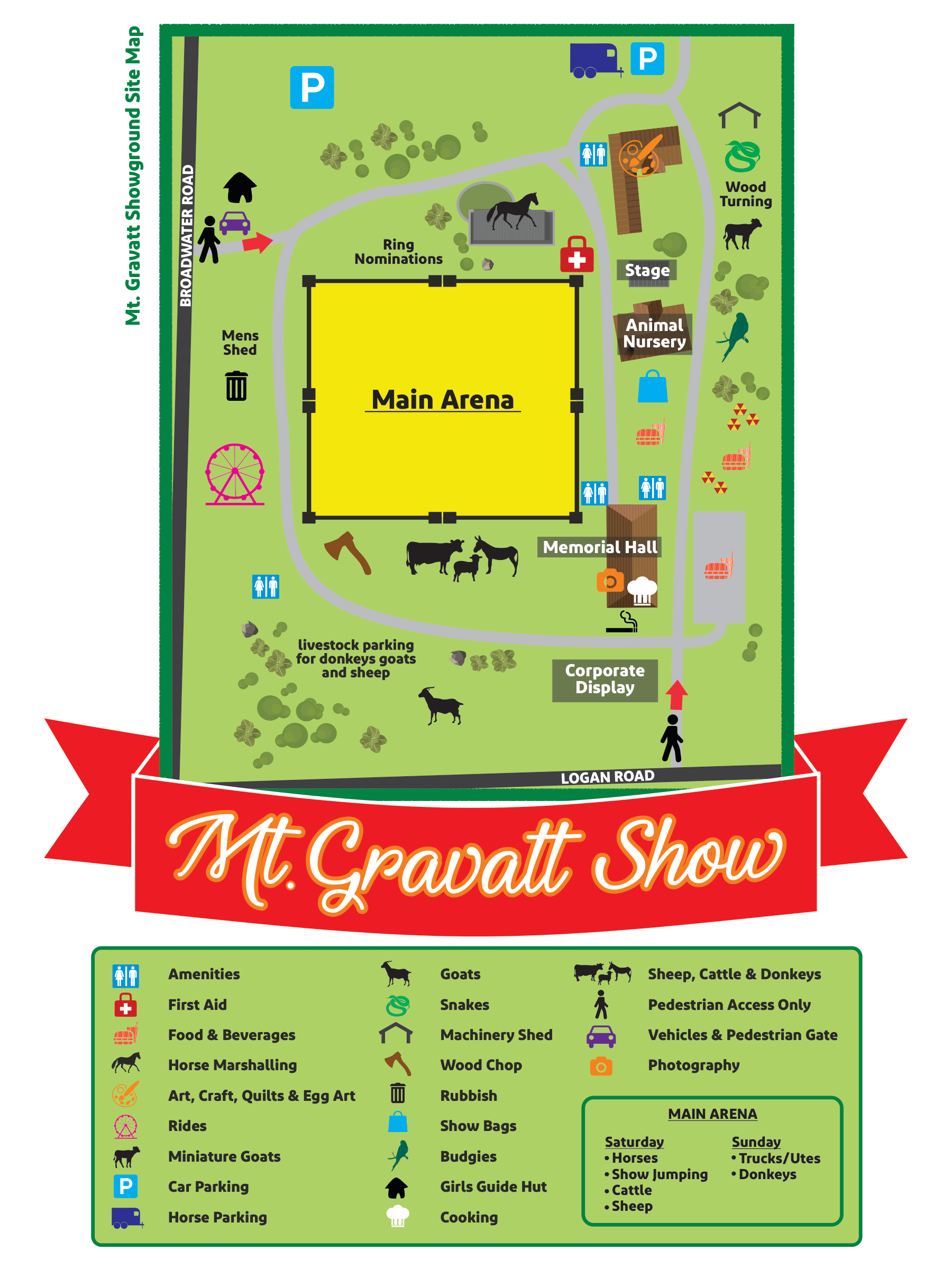 Mt Gravatt Showgrounds venue map