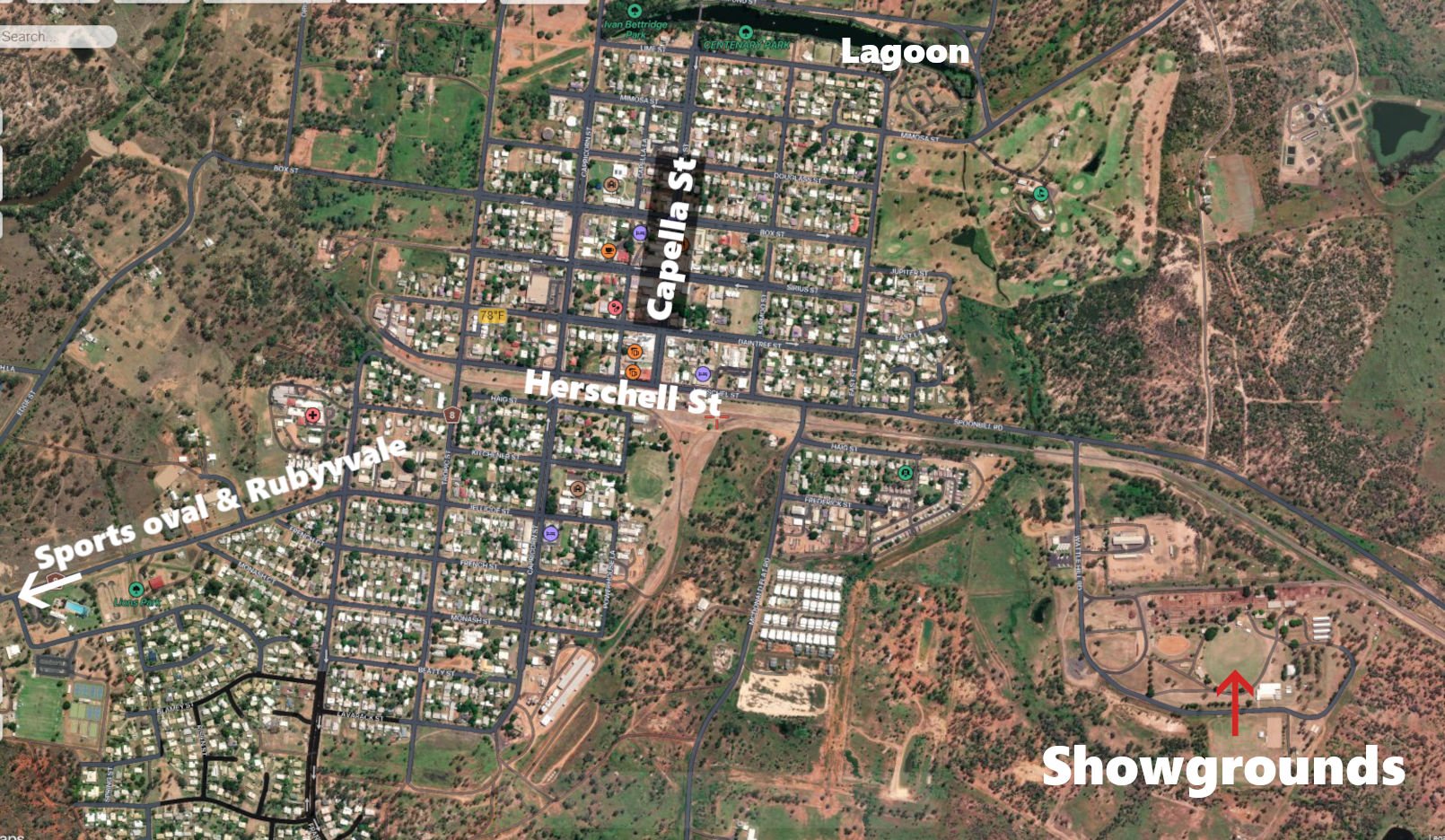 Clermont Showgrounds venue map