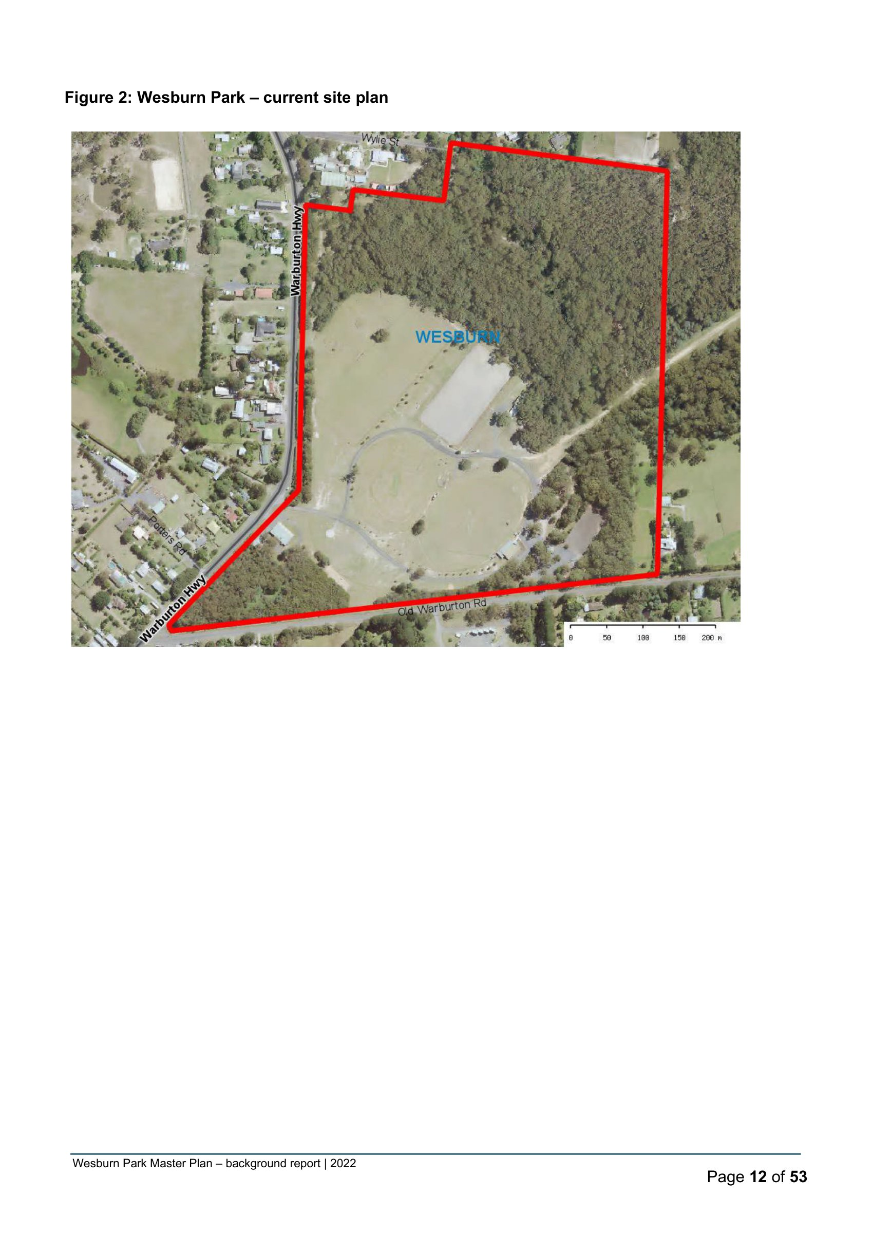 Map of Wesburn Park Equestrian Area