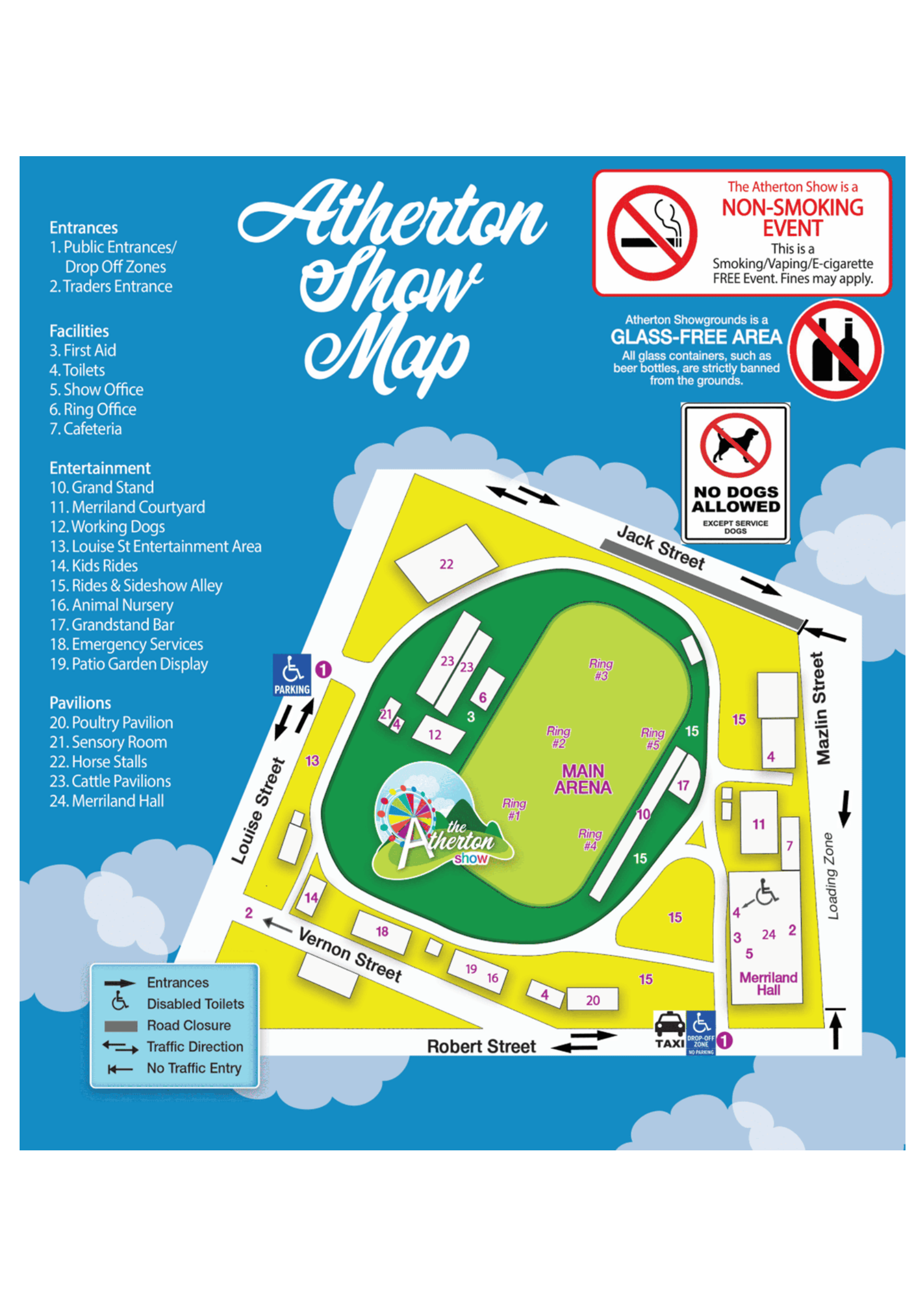 Atherton Showgrounds venue map