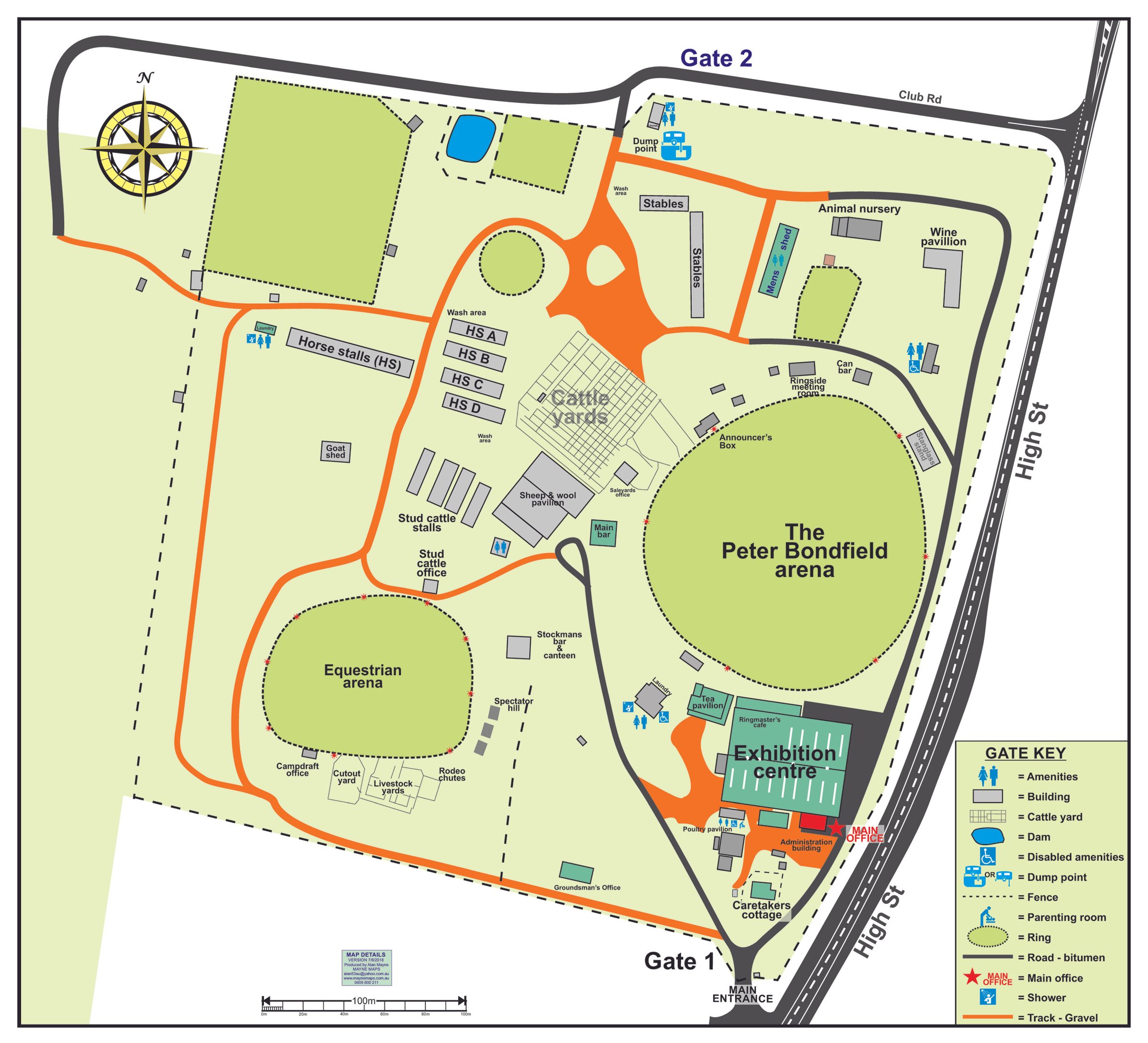 Stanthorpe Showgrounds venue map