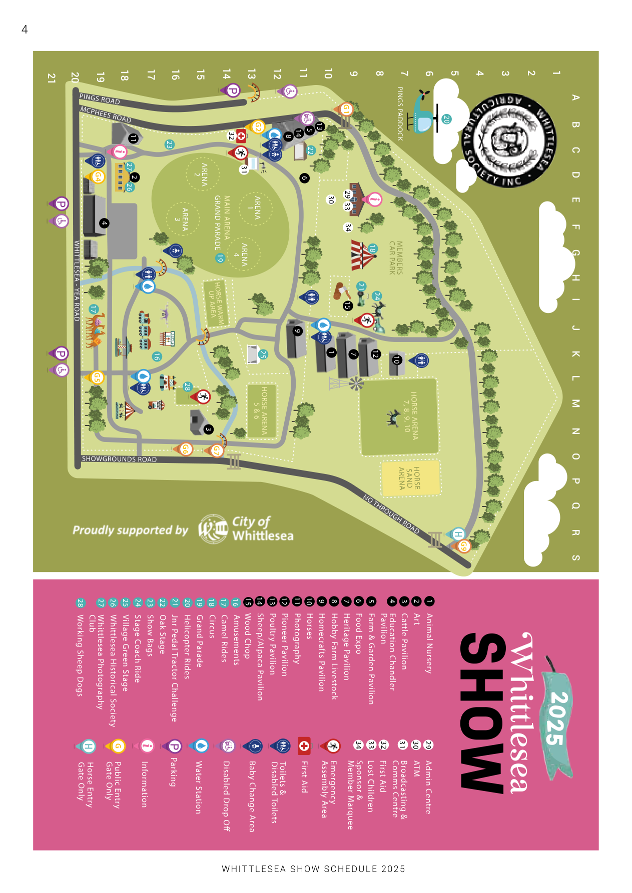Whittlesea Showgrounds venue map