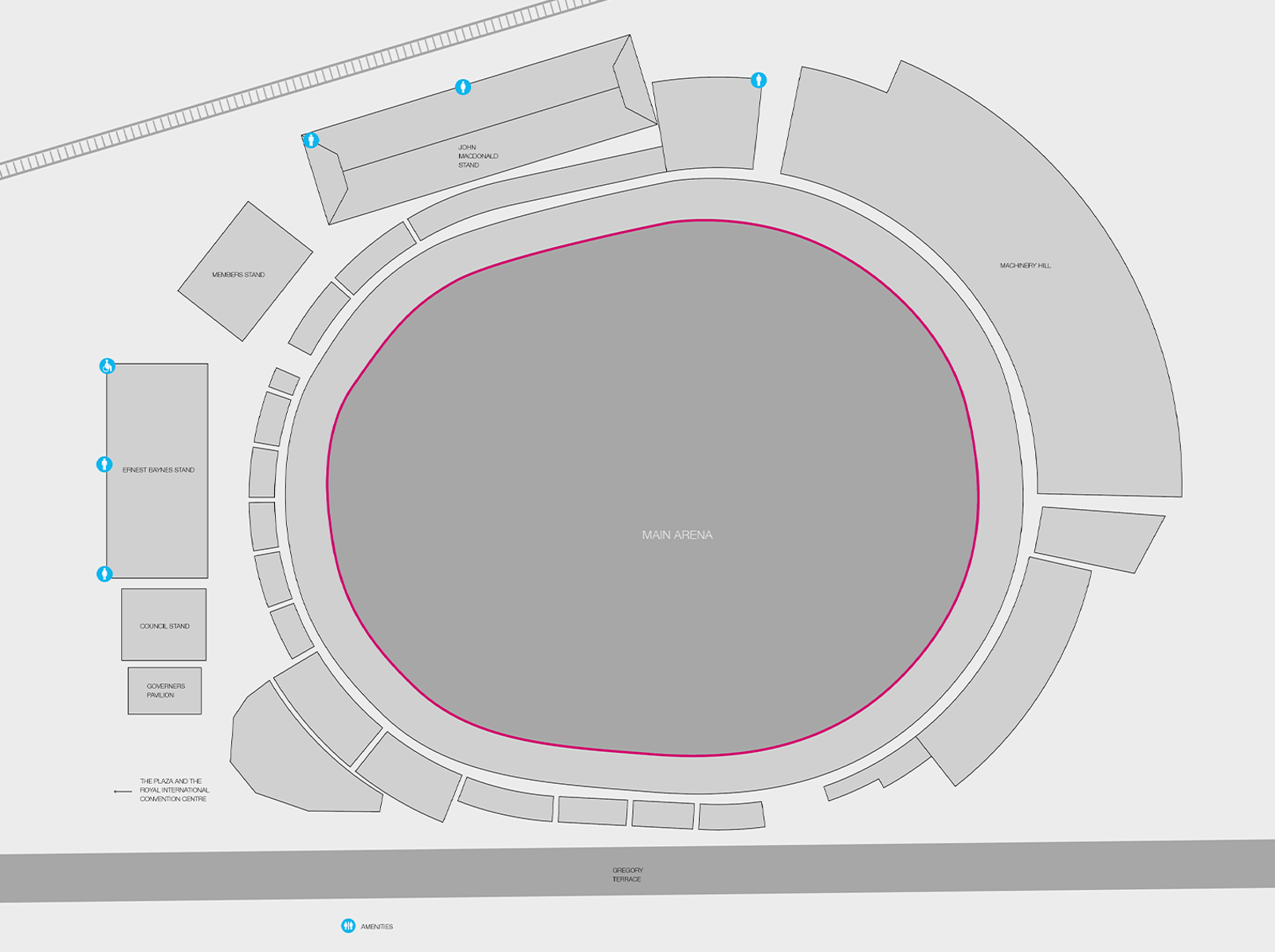 Brisbane Showgrounds venue map