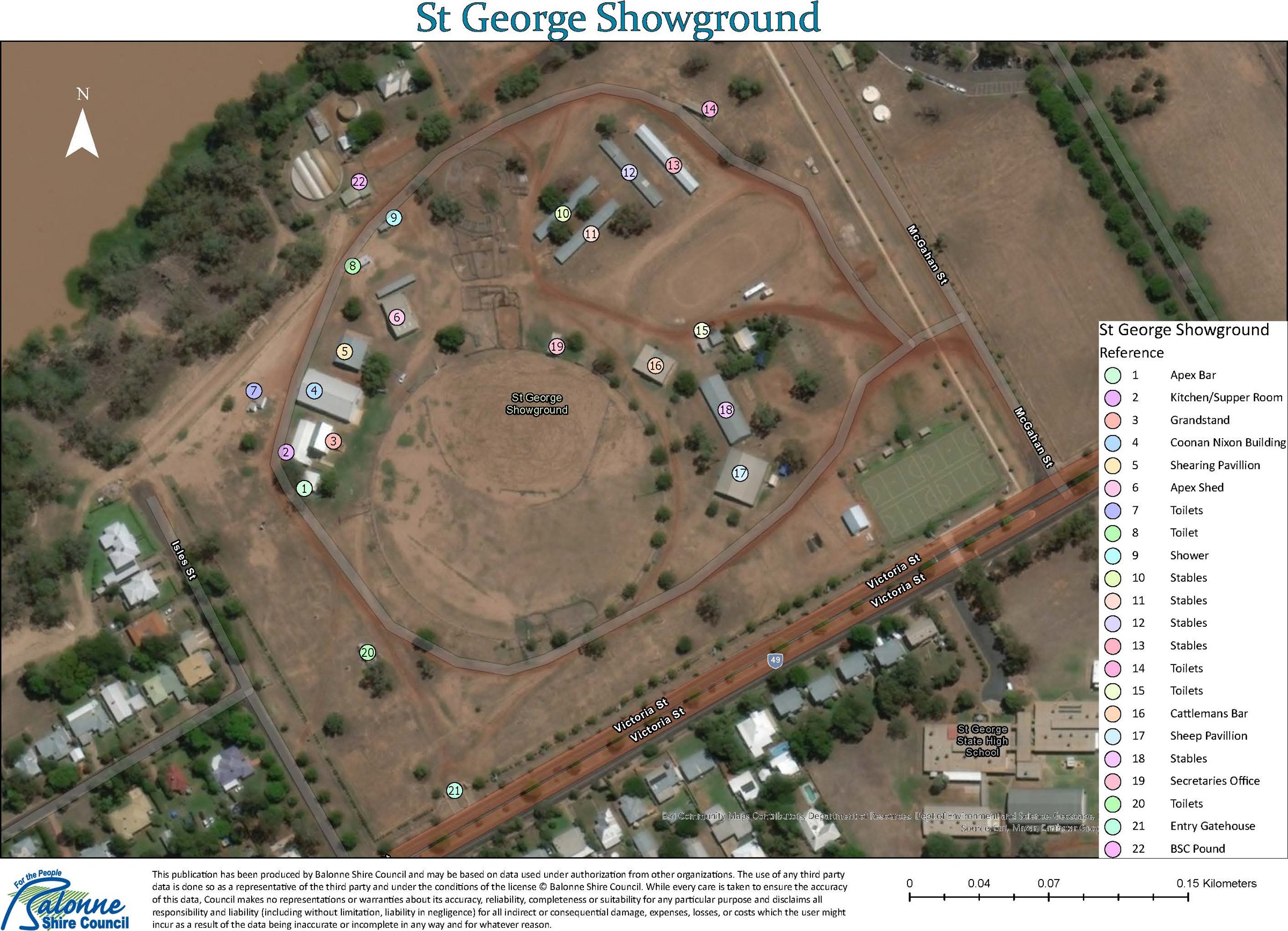 St George Showgrounds venue map