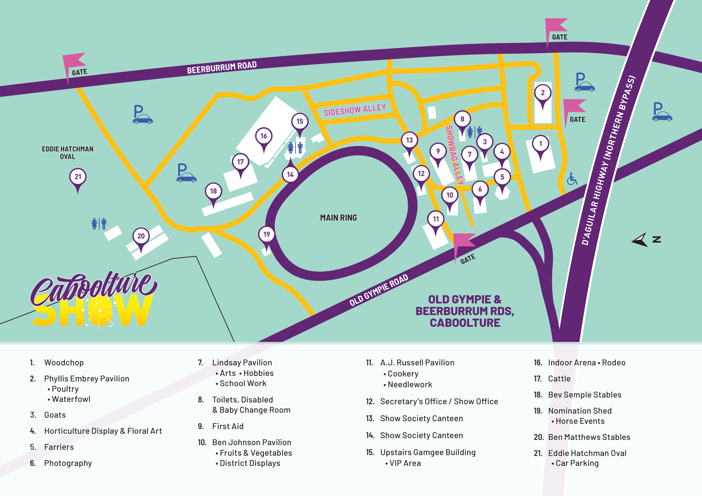 Caboolture Showgrounds venue map