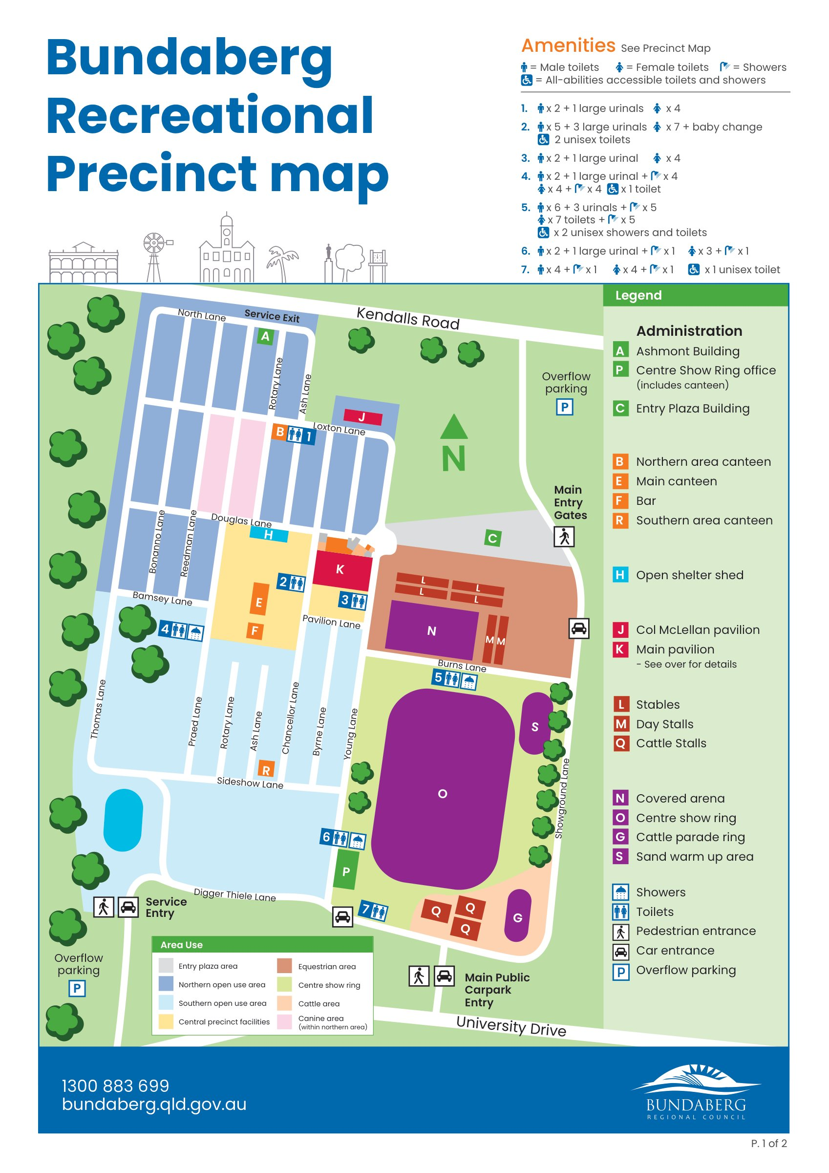 Bundaberg Showgrounds venue map