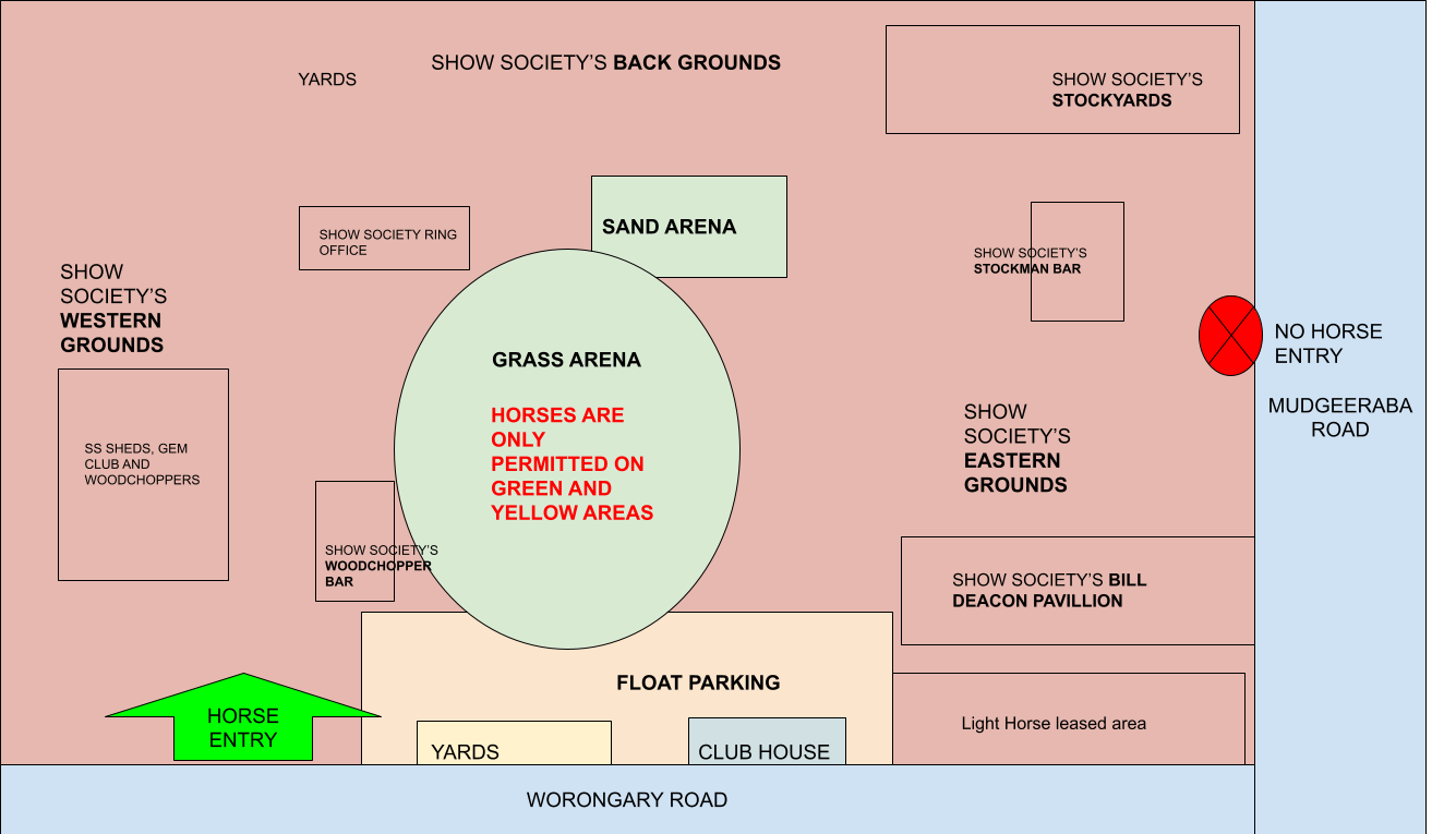 Mudgeeraba Pony & Hack Club venue map