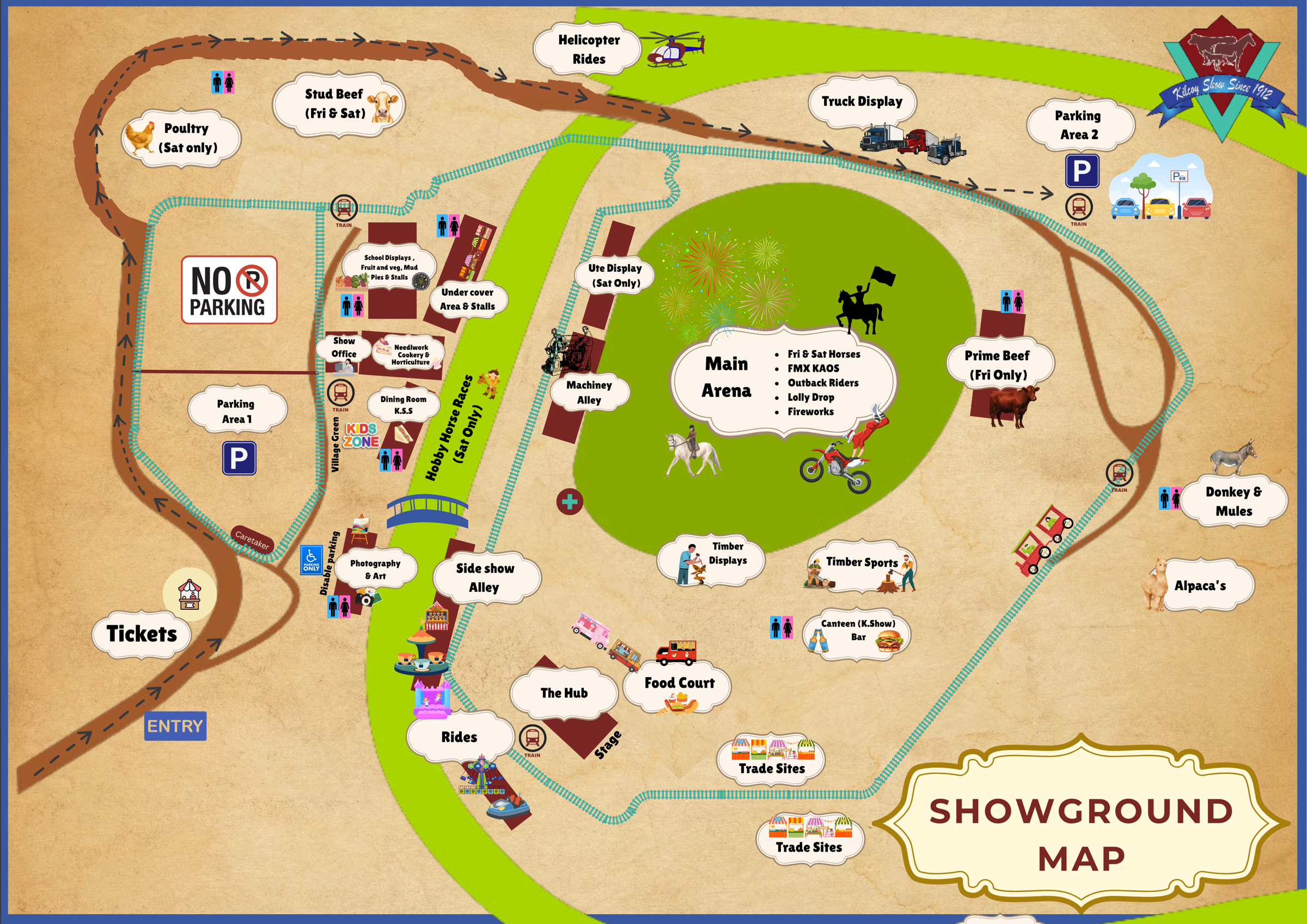 Kilcoy Showgrounds venue map