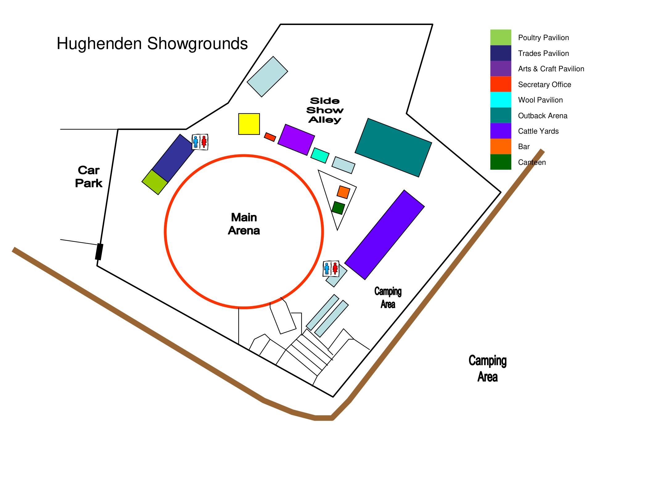 Hughenden Showgrounds venue map