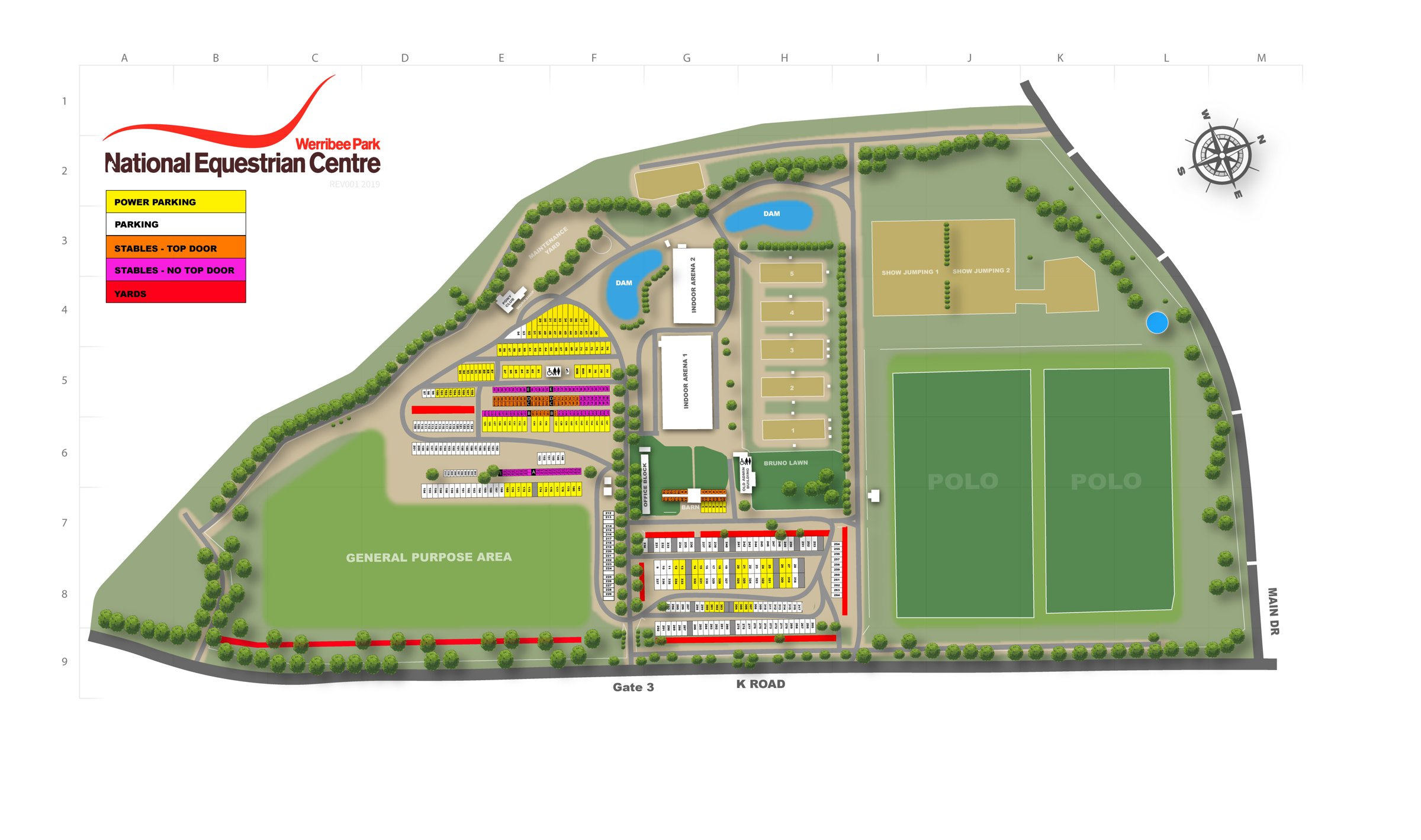 Map of Werribee Park National Equestrian Centre