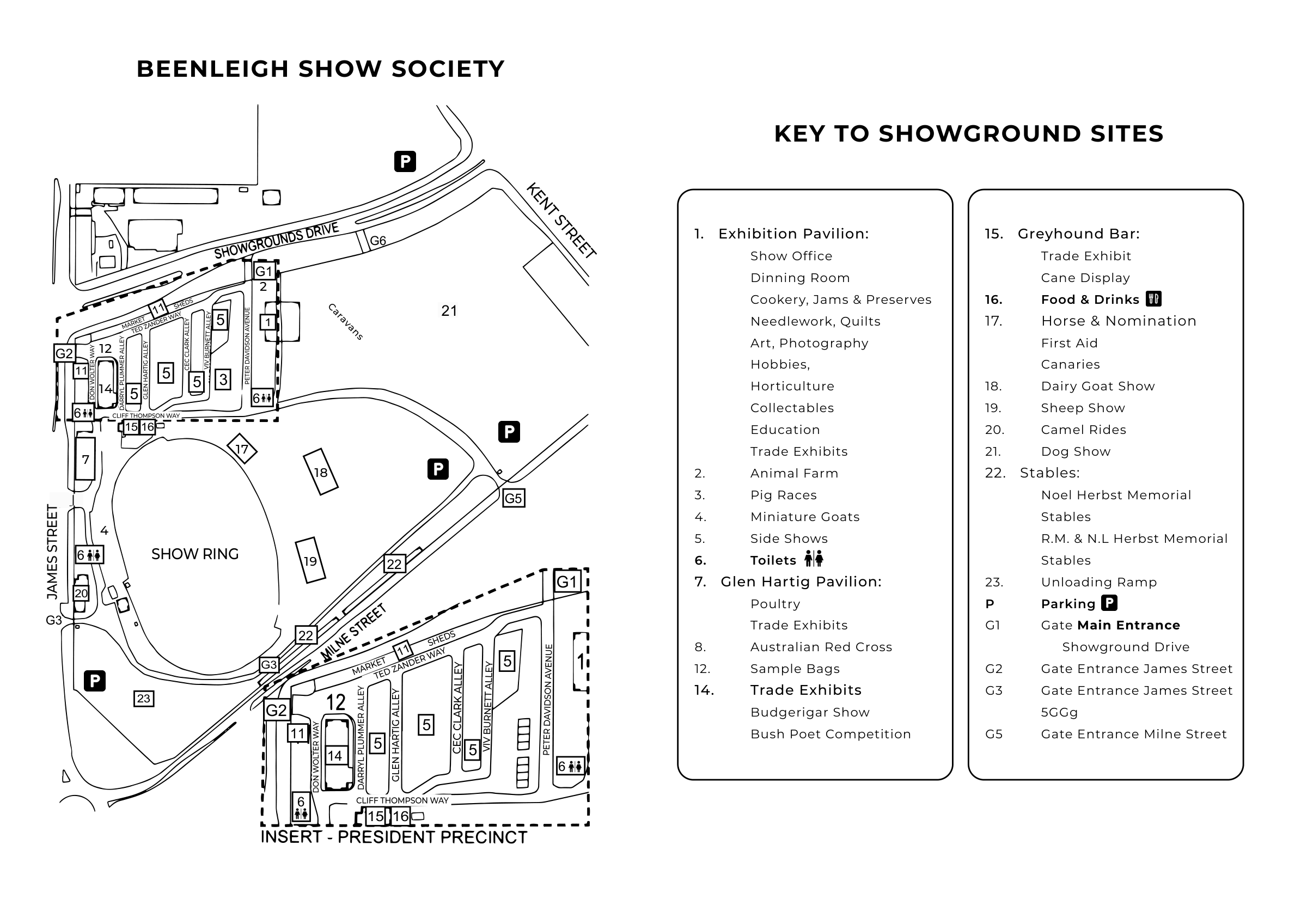 Beenleigh Showgrounds venue map