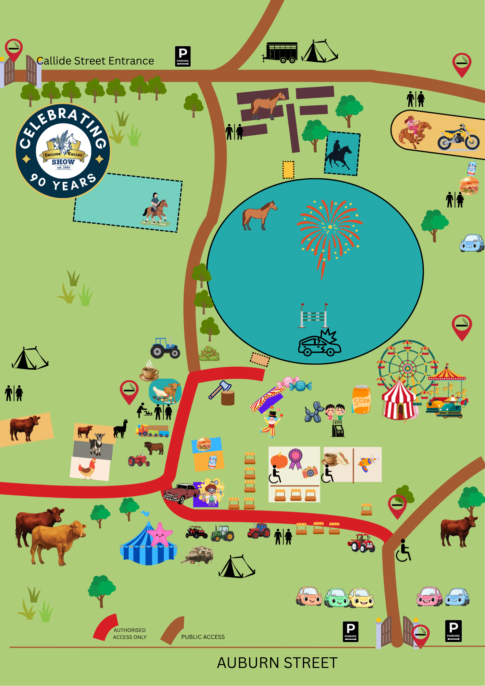 Biloela Showgrounds venue map