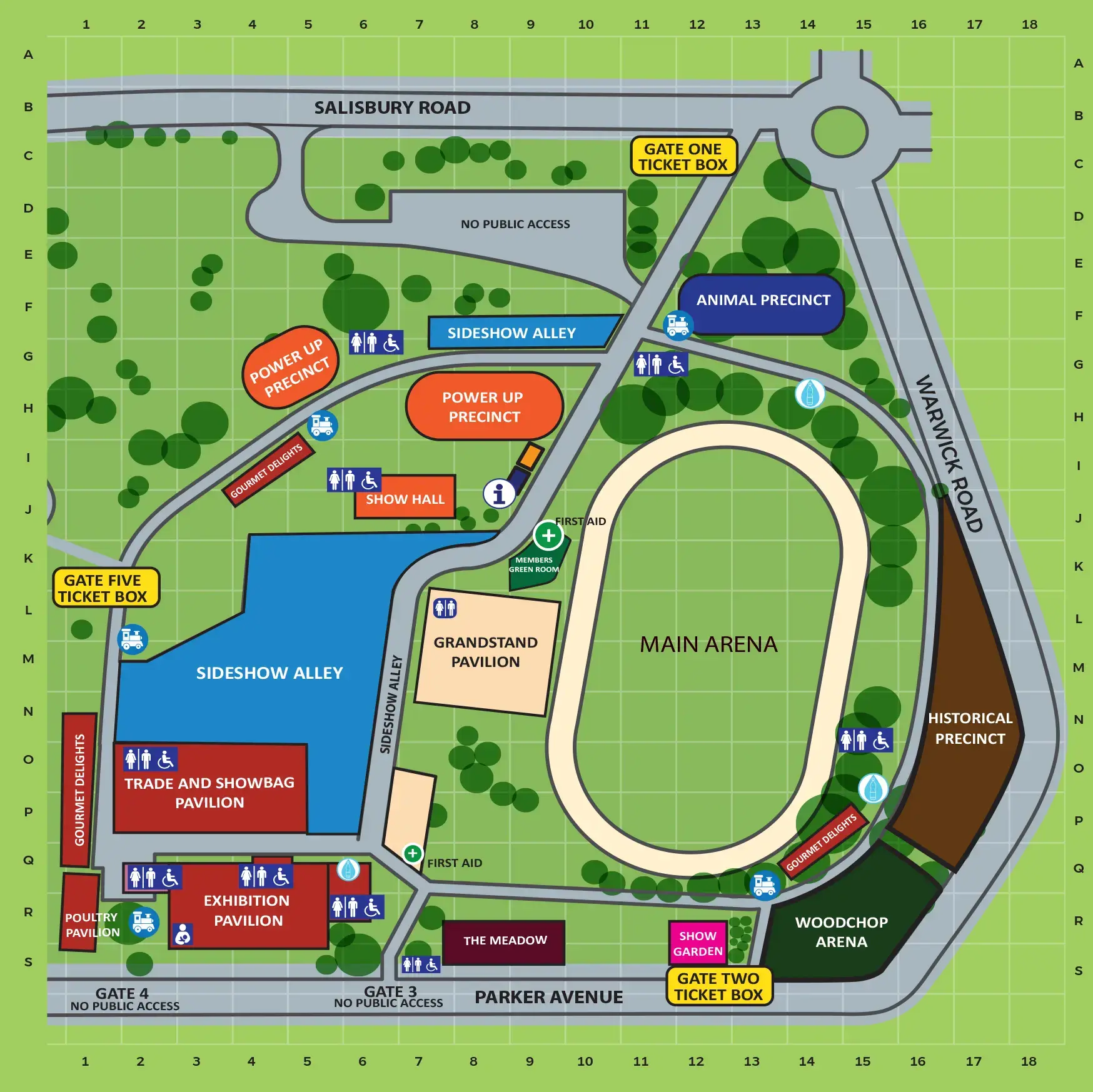 Map of Ipswich Showgrounds
