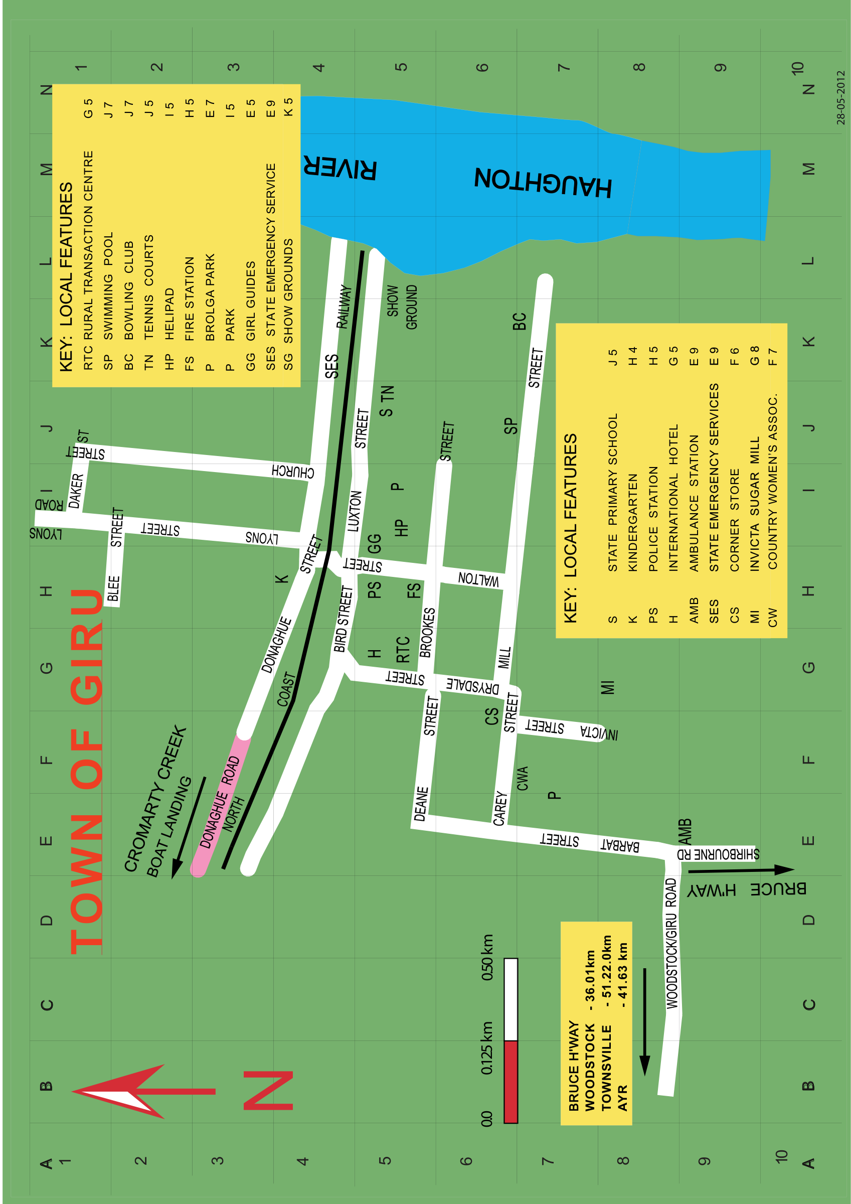 Giru Showgrounds venue map