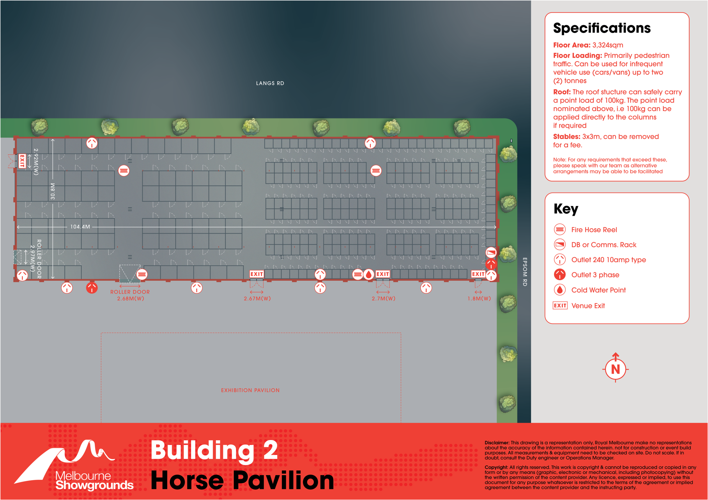Melbourne Showgrounds Ascot Vale venue map