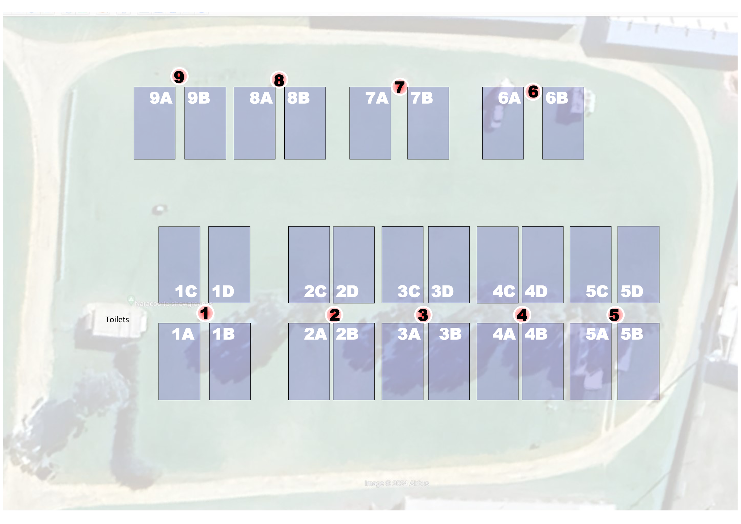 Naracoorte Showgrounds venue map